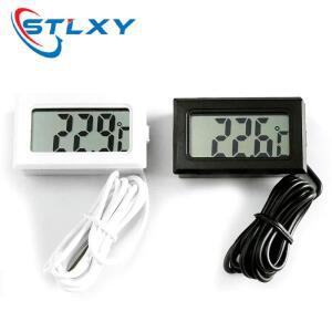 5개  LCD 디지털 온도계 -50~110 ℃ 실내외 사용을 위한 방수 프로브가 있는 냉동고 전용