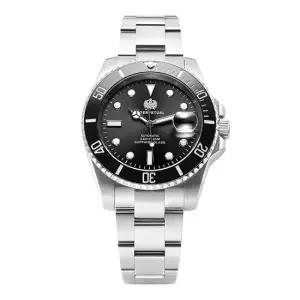 가이거 남성 오션다이버 Ocean Diver 오마주 메탈 손목 시계 GE8045BS)