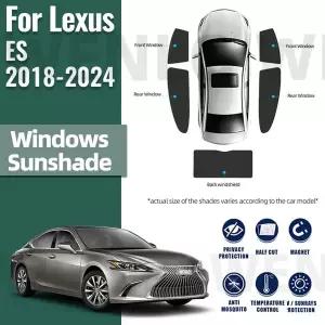 렉서스 ES -2024 200 250 350 300H 차량용 맞춤형 자석식 앞뒤 유리창 차양막 측면 창문 햇빛 가리개