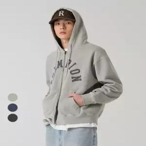 챔피온 CHAMPION 아치 로고 루즈핏 가먼트다잉 후드 집업 3color