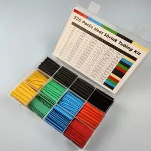 열수축 전선 납땜 전선수축튜브 슬리브 절연 세트 케이블 튜브 530pcs