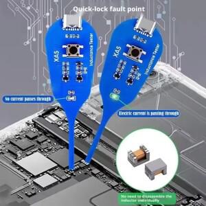 전화/PC 미니 인덕터 테스터 Type-C 전원 공급 LED 표시기가 있는 고정밀 메인보드 코일 도구 PCB 수리