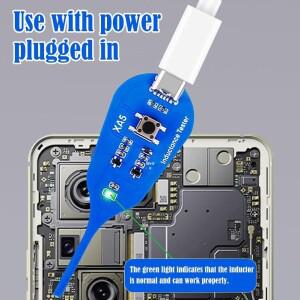 전화/PC 미니 인덕터 테스터 Type-C 전원 공급 LED 표시기가 있는 고정밀 메인보드 코일 도구 PCB 수리