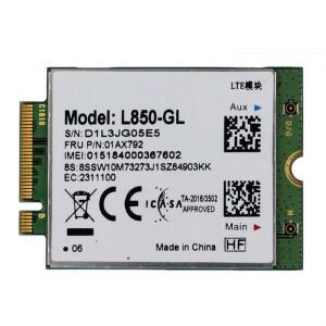 레노버 호환 씽크패드 X1 카본 T480S T580 P52 X280 X390 P53 T490용 L850-GL 01AX792 M.2 카드 4G LTE 무