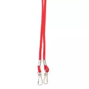 [빅드림]VIC 양줄고리 명찰줄 끈넓이 3mm 빨강색 50개
