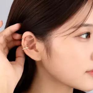 골드 귀걸이 귀않뚫는 세트 이어커프 3종 귀찌 링귀찌 귀안뚫는귀걸이 이어커프