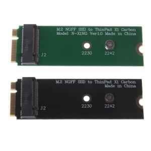 [호환품]M.2 NGFF SSD to 레노버 호환 싱크패드 X1 카본 20 + 6 핀 26 어댑터 보드 카드 PC 액세서리 1 피