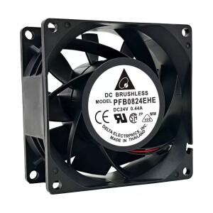 델타 PFB0824EHE DC 24V 0.44A 8038 80mm 8cm 듀얼 볼 베어링 고강도 산업용 캐비닛 서버 케이스 냉각 팬용