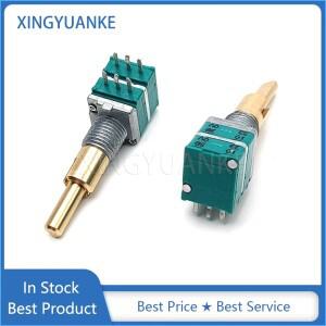 1PCS RK097  듀얼 채널 6 핀 B10K 샤프트 길이 25mm 이중 축 자동차 네비게이션 오디오 볼륨 정밀 전위차계
