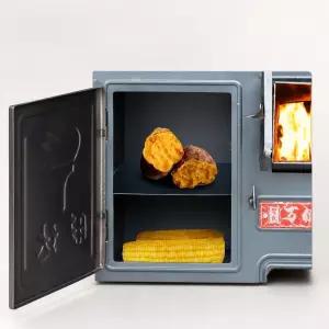 업그레이드된 주철 장작 난로 실내 스토브 군고구마용 무쇠난로 중형 56cm