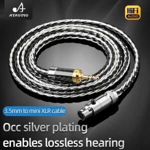 고성능 HiFi 3.5mm 미니 XLR 여성용 밸런스드 이어폰 케이블 AKG Q701 K240s K271용 스테레오 잭