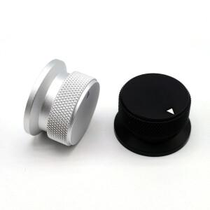 1개 34x20mm 알루미늄 스틸 샌드블라스트 처리된 손잡이 전위차계 캡 오븐 전기 볼륨 조절