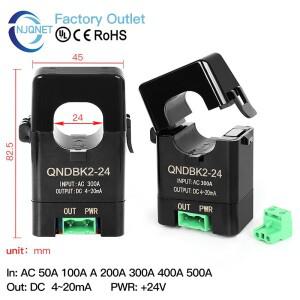 클램프형 전류 변환기 CT AC 5A 10A 20A 4-20mA  코어 트랜스미터 개방형 센서