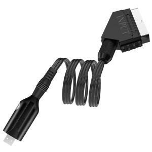 스카트 비디오 캡처 카드 USB 2.0 게임 그래버 박스 (DVD 셋톱박스 카메라 PC 녹화 라이브 스트리밍용)