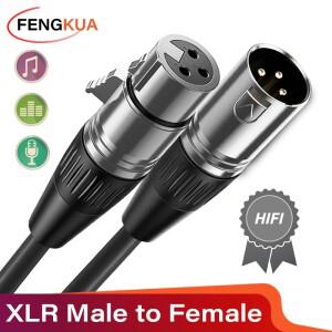 3Pin XLR 케이블 남성-여성 사운드 캐논 호환 마이크 믹서 증폭기 용 밸런스드 아날로그 오디오 코드 연장