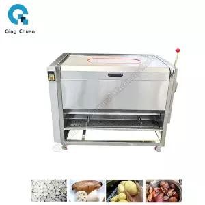 밤 까는 기계 탈피기  완전 자동 과일 및 채소 감자 세척기 껍질 제거기 진흙 제거 해산물 무 브러쉬