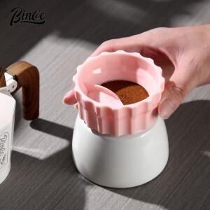 [호환품]모카 포트 싱글/더블 밸브 도징 필러 및 레벨러 바리스타 도구용 Bincoo 핑크 블랙 커피 디스트리