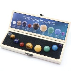 천연 크리스탈 8 9 행성 공 태양 바위 석영 돌 구슬 치유 Reiki 차크라 에너지 구 갤럭시 호환 모델 글로브