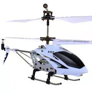 POCO DIVO S107G Phantom 3CH 적외선 RC 헬리콥터 미니 비행기 S107 자이로 연한 흰색 포함