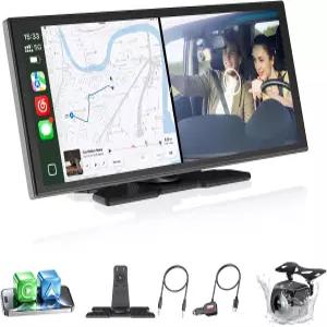 OTTOCAST 11.4인치 무선 카플레이 스크린 Android Auto Gemini AI 15 구글 탑재된 60FPS HD GPS 분할 화면