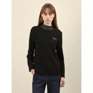 [하프클럽/]OliviaLauren 24겨울  레이스 골지 티셔츠 VOBAL4W9111