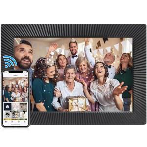 TMC 10.1인치 WIFI 디지털 사진 프레임 HD IPS 터치 스크린 1280X800 해상도 3만 장 저장 월 사용료 없음 2013년 출시된 아이폰호환 및 ANDROID용 무료 앱이 포함된 무선 스마트 프레임