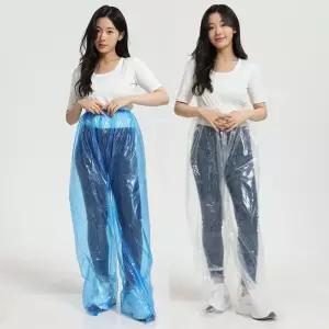 일회용 방수 레인팬츠 휴대용 우비바지 신발커버 우비 비닐바지 우의 비닐