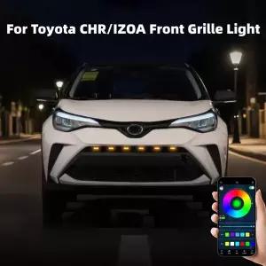 토요타 CHRIZOA 차량용 베우스퍼츠 18LED 프론트 그릴 라이트 주간 주행등 휠 아이브로우 램프 12V