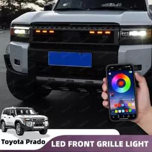 도요타 프라도프라도 LC250 차량용 LED 프론트 그릴 라이트 픽업 오프로드용 12V 주간 주행등 휠 아이브로