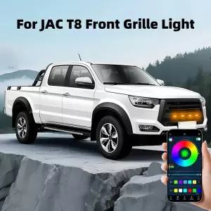 JAC T8 차량용 18LED 프론트 그릴 라이트 주간 주행등 휠 아이브로우 램프 픽업용 12V