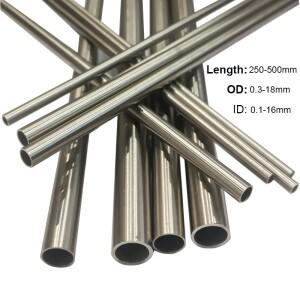 304 스테인레스 스틸 원형 모세관  직선 튜브 4x2mm 8x6mm 13x11mm 10x8mm 16x14mm18x16mm 250mm/500mm 길