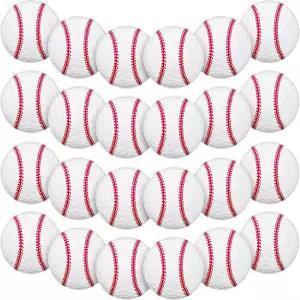 Hollowfly 24pcs 야구공 귀여운 참신함 야구 디자인 스티칭 패턴 골프공 남성 아버지의 날 PGA 선물