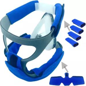 CPAP 스트랩 커버 4팩 넥 컴포트 패드 마스크와 호환 헤드기어 압력 및 뺨 붉은 자국 감소 유효 수명 연장