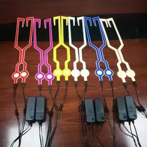 [제이큐]헬멧발광스티커 헬멧 LED 발광 스티커 야간 C 블루 문구/사무용품