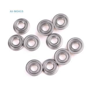 10피스  3M 호환mX6mmX2.5mm MF63zz 미니 메탈 이중 차폐 플랜지 볼 베어링