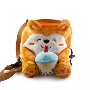 강아지 보바 인형 모양 암벽등반 초크백 리필형