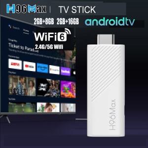 H96 Max 안드로이드 TV 스틱 올위너 H313 쿼드 코어 4K 와이파이6 블루투스 음성 어시스턴트 리모컨 16GB 8