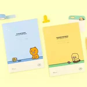 고품질 카카오프렌즈 춘식이 A5 중철 노트 줄공책 춘식이 춘식이인형 춘식이필통 춘식이펜 WFR0WW0
