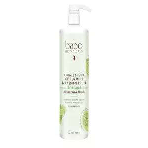 Babo Botanicals Swim  Sport 시트러스 민트 패션 프루트 샴푸 워시 - 모발 및 바디용 정화 클렌저 염소