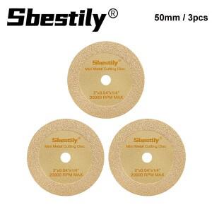 3pcs 50mm 다이아몬드 톱 블레이드 미니 Brazed 커팅 디스크 메탈 목재 유리 세라믹 연삭 2 인치 컷오프 휠