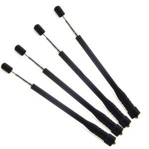 바오펑 워키토키용 텔레스코픽 게인 안테나 BF-888S UV-5R 켄우드 호환 hyt용 SMA 암 로드 1 개