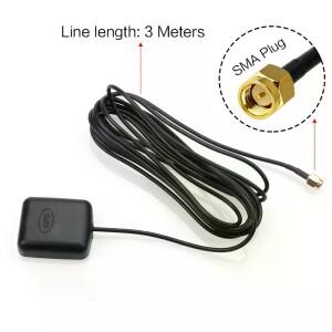 자동차 GPS 안테나 SMA 커넥터 3미터 케이블 신호 수신기 네비게이션 카메라 MP5 플레이어용 어댑터
