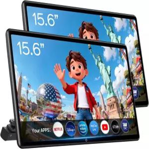 15.6인치 Android 헤드레스트 모니터 스크린 휴대용 자동차 TV Phone MirrorLink/HDMI in OUT/5G