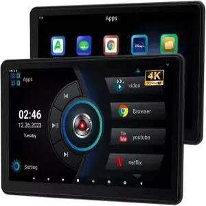 Ichuangxin 11.6인치 카 TV 헤드레스트 모니터 뒷좌석용 4K 안드로이드 태블릿 휴대용 리어 엔터테인먼트