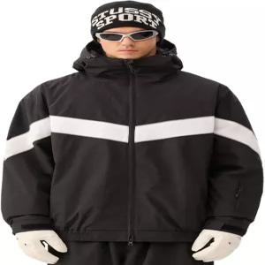 GSOU SNOW 여성 남성 스노보드 재킷 배기 스키 눈 방수 20K 15K 통기성 보온 조절 가능한 후드 반사 스트립