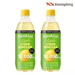 광동제약 썬키스트 애사비 제로 스파클링 레몬 500ml x 24개