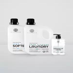 아이너바움 허브식초 아기세제 3종세트 (세탁세제2.8L+유연제2.8L+주방세제700ml)