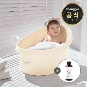 슈너글 디럭스 유아 토들러 욕조 온도감지 배수플러그