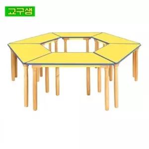 노랑열린 어린이 H81-1 안전 H650 학습대 교구샘 원목다리