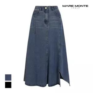 마레몬떼 A라인 데님롱스커트_M248MSK63P0